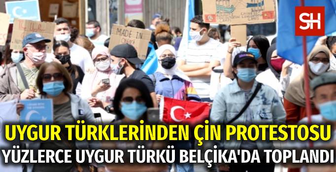 belcikada-uygur-turkleri-cini-protesto-etti