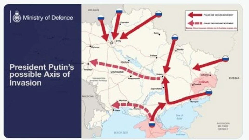 Putin saldırı emrini verdi. Rus Ordusu 7 bölgeden saldırıya geçiyor