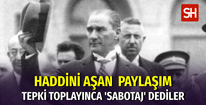 Ensonhaber'den Atatürk'le İlgili İğrenç Paylaşım