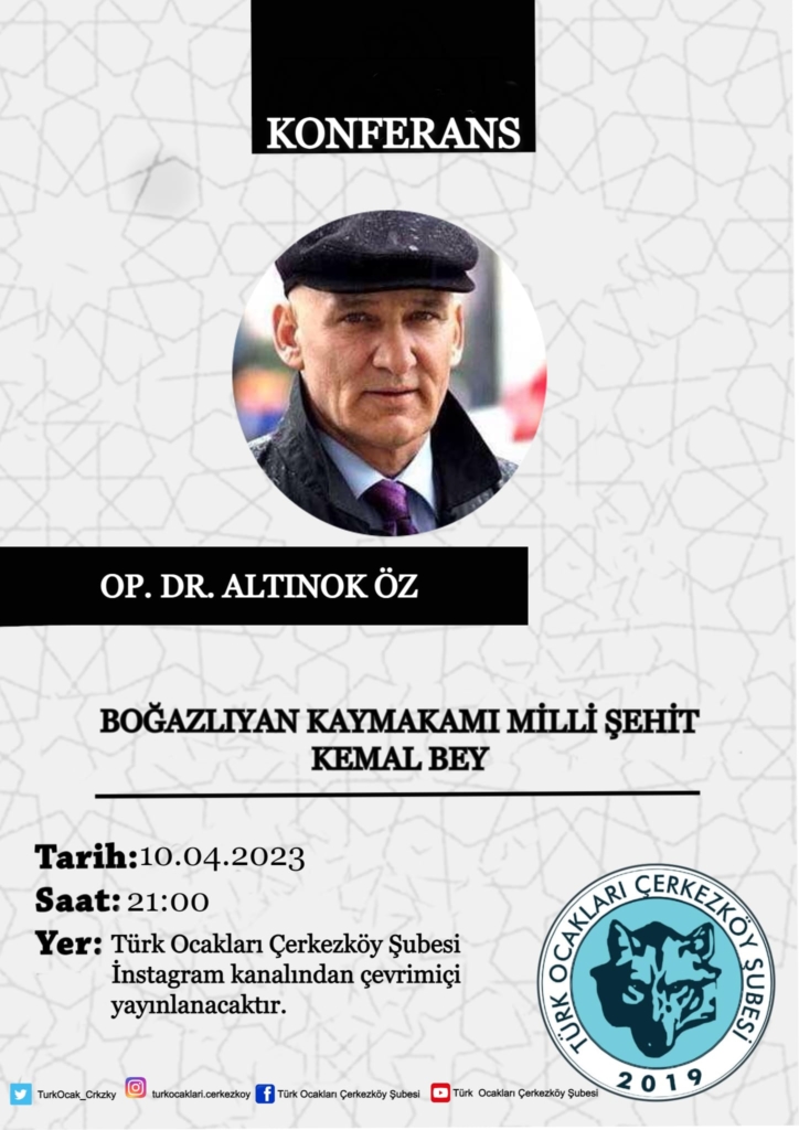 Türk Ocakları Çerkezköy Şubesi'nin Konuğu Op. Dr. Altınok Öz 