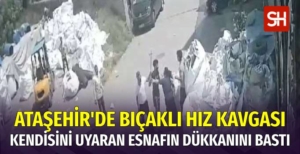 Ataşehir'de Satırlı Bıçaklı Hız Kavgası