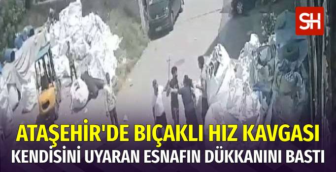 Ataşehir'de Satırlı Bıçaklı Hız Kavgası