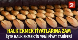 İstanbul'da Halk Ekmek Fiyatlarına Zam