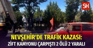 Nevşehir’de Yol Çalışması Yüzünden Kaza