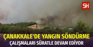 Çanakkale'de Yangın Sürüyor: Kayadere Köyü Boşaltıldı