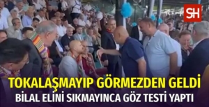 Bilal Erdoğan İYİ Parti'li Turhan Çömezle Tokalaşmadı