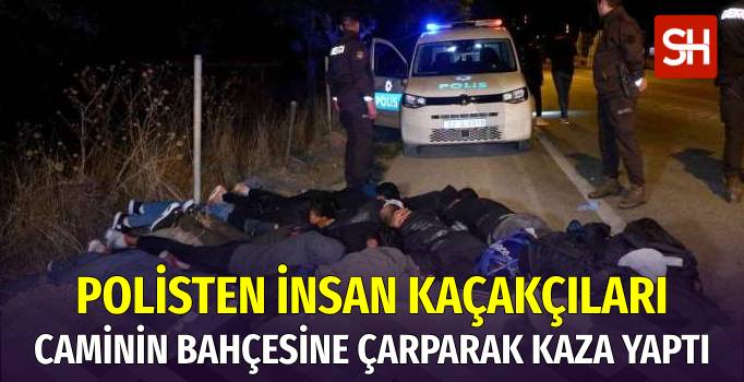 Edirne’de İnsan Kaçakçılığı Yapan Şüpheliler Polisten Kaçarken Kaza Yaptı