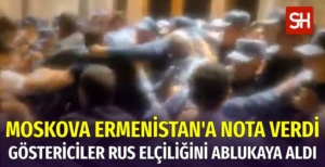 Ermenistan'da Rus Elçiliği Abluka Altına Alındı