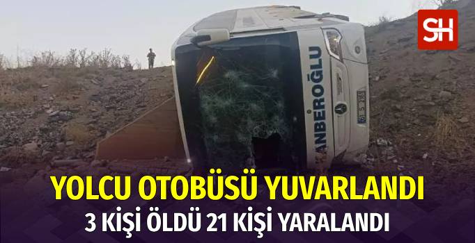 Erzurum’da Yolcu Otobüsü Şarampole Yuvarlandı: 3 Ölü 21 Yaralı