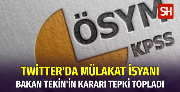 Öğretmen Adaylarından Mülakat İsyanı: #MülakataHayır