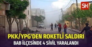 Terör Örgütü PKK/YPG'den Suriye'nin Bab İlçesine Roketli Saldırı