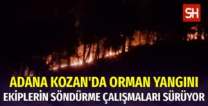 Adana'nın Kozan İlçesinde Orman Yangını