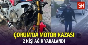 Çorum'da Motorsikletle Bisiklet Çarpıştı: 2 Ağır Yaralı