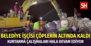 Kayseri'de Belediye İşçisi Çöp Yığının Altında Kaldı
