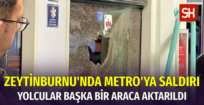 Zeytinburnu'nda Tramvaya Taşlı Saldırı