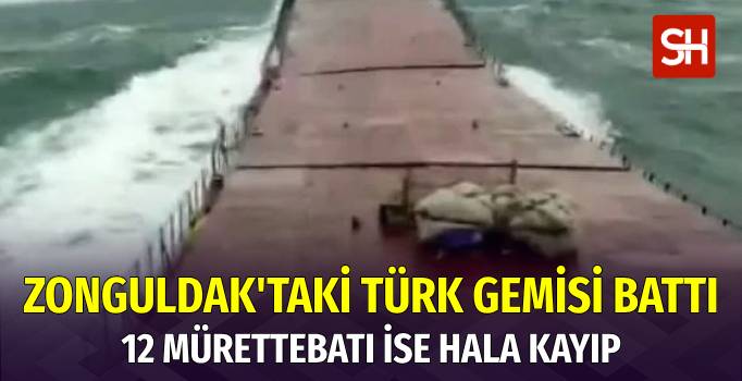 Zonguldak'taki Kargo Gemisi Battı