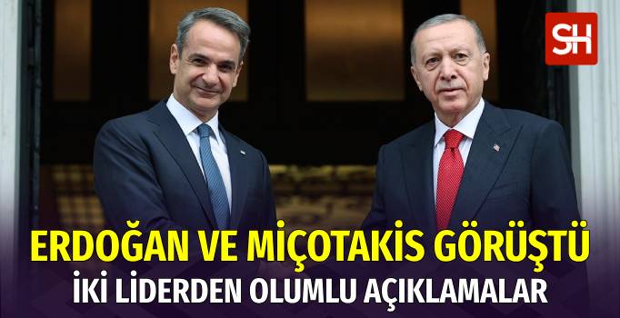 Cumhurbaşkanı Erdoğan ile Miçotakis Atina'da Bir Araya Geldi