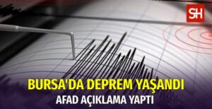 Bursa'da 3.6 Şiddetinde deprem